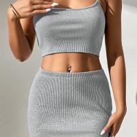 Ngiysem Gri Etekli Crop Takım BN6574G