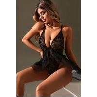Ngiysem Siyah Dantelli Tül Babydoll PR15091