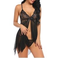 Bella Notte Seksi Siyah Tül Babydoll Gecelik 15500