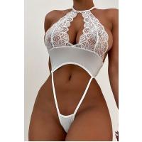 Bella Notte Beyaz Göğüs Dekolteli Göbeği Açık Babydoll 15004