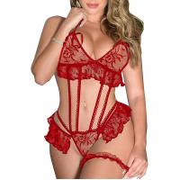 Bella Notte Çok Seksi Kırmızı Sütyen Külot Takım 16013