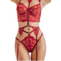 Bella Notte Kırmızı Dantel Harnes Detaylı Seksi İç Çamaşırı 16026