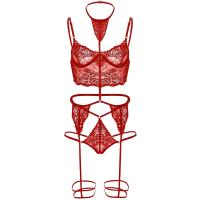 Bella Notte Kırmızı Dantel Harnes Detaylı Seksi İç Çamaşırı 16026