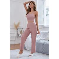 Bella Notte Viskon Pudra  3 Lü Trend Crop Takım 7014