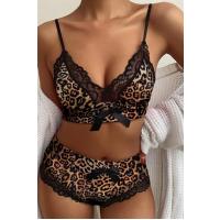 Bella Notte Leopar Seksi Çok Şık Yüksek Bel Şortlu Takım 18501