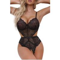 Bella Notte Siyah Dantelli Özel Bölgesi Açık Babydoll Gecelik 15050