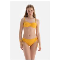 Bella Notte Straplez Sarı Bikini Üstü L01U