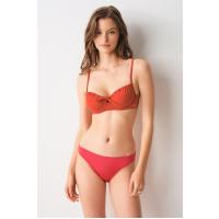 Bella Notte Turuncu Balenli Balkonet Bikini Üstü N04U