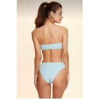 Bella Notte Mavi Straplez Bandaj Havlu Bikini Üstü N07U