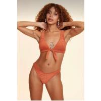 Bella Notte Tarçın Düğümlü Havlu Bikini Üstü N09U