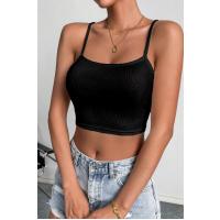 Bella Notte Siyah İp Askılı Crop BN6571S