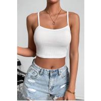 Bella Notte Beyaz İp Askılı Crop BN6571B