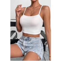 Bella Notte Beyaz İp Askılı Crop BN6571B