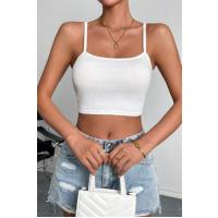 Bella Notte Beyaz İp Askılı Crop BN6571B