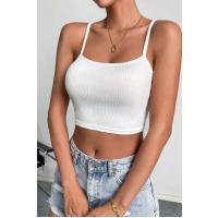 Bella Notte Beyaz İp Askılı Crop BN6571B