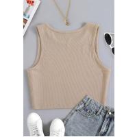 Bella Notte Crem Kalın Askılı Crop BN6572CR