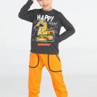 Casabony Bulldozer Erkek Çocuk Pantolon + T-shirt Takım BN-053