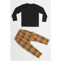 Casabony Casa Laci Ekose Pantolon + T-shirt Takım BN-059