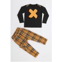 Casabony Casa Laci Ekose Pantolon + T-shirt Takım BN-059