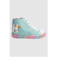 Casabony Kedi Prenses Mavi Kız Çocuk Sneakers  BN-011