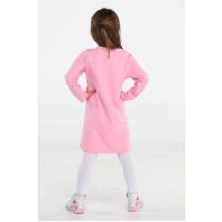 Casabony Muzip Zürafa Kız Çocuk Pembe Elbise  BN-044
