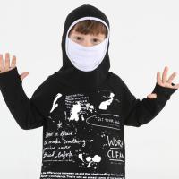Casabony Ninja Casa Baskılı Siyah Unisex Sweatshirt BN-069