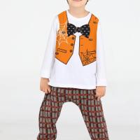 Casabony Spider Yelek Baskılı Pantolon + T-shirt Takım BN-047