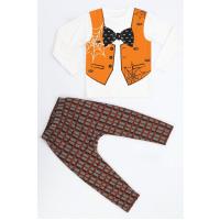 Casabony Spider Yelek Baskılı Pantolon + T-shirt Takım BN-047