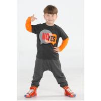 Casabony Yes No Antrasit Baggy Pantolon + T-shirt Takım BN-037