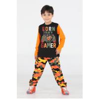 Casabony Gamer Erkek Çocuk Kamuflaj Pantolon + T-shirt Takım BN-013