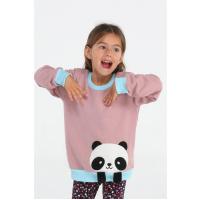 Casabony Panda Gülkurusu Kız Çocuk Sweatshirt BN-058