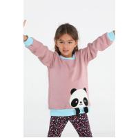 Casabony Panda Gülkurusu Kız Çocuk Sweatshirt BN-058